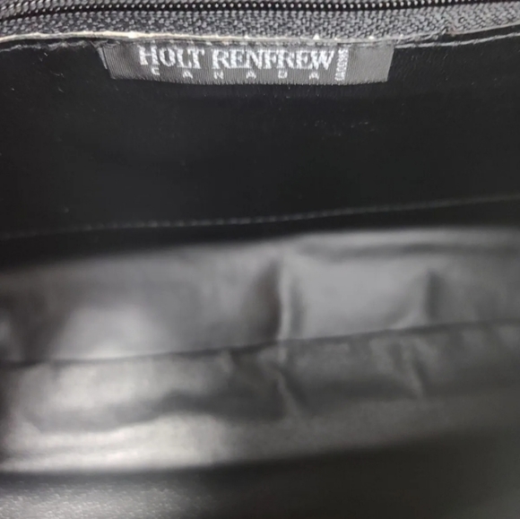 New Vintage Holt Renfrew Made in Canada Purse Leather Animal Print, Green Black - Picture 10 of 12